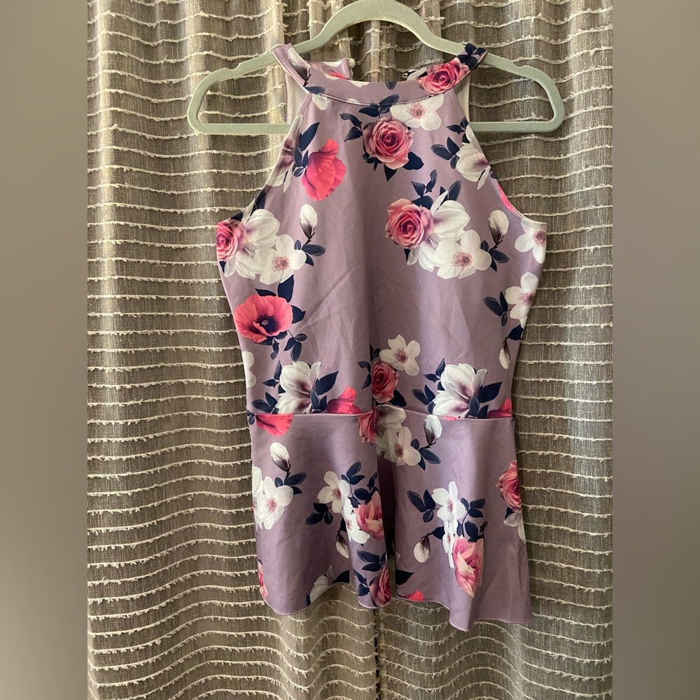 VENUS Pink and Purple Floral Top